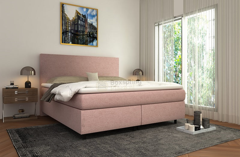 Boxspring Relax extra hoge instap 180x200 roze