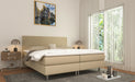 Boxspring Miracle Lengte maat 220 cm Beige- BoxspringPlace. Boxspring 140x220. Boxspring 160x220. Boxspring 180x220. Grote Boxspring. Lange Boxspring. Boxspring. Boxsprings. Boxspring aanbieding.