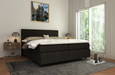 Boxspring Relax Geveerde Boxen extra hoge instap - Boxspringplace.  Boxspring 140x200. Boxspring 160x200. Boxspring 180x200. Boxspring 200x200. Goedkope Boxspring. Complete boxspring. Hoge boxspring.